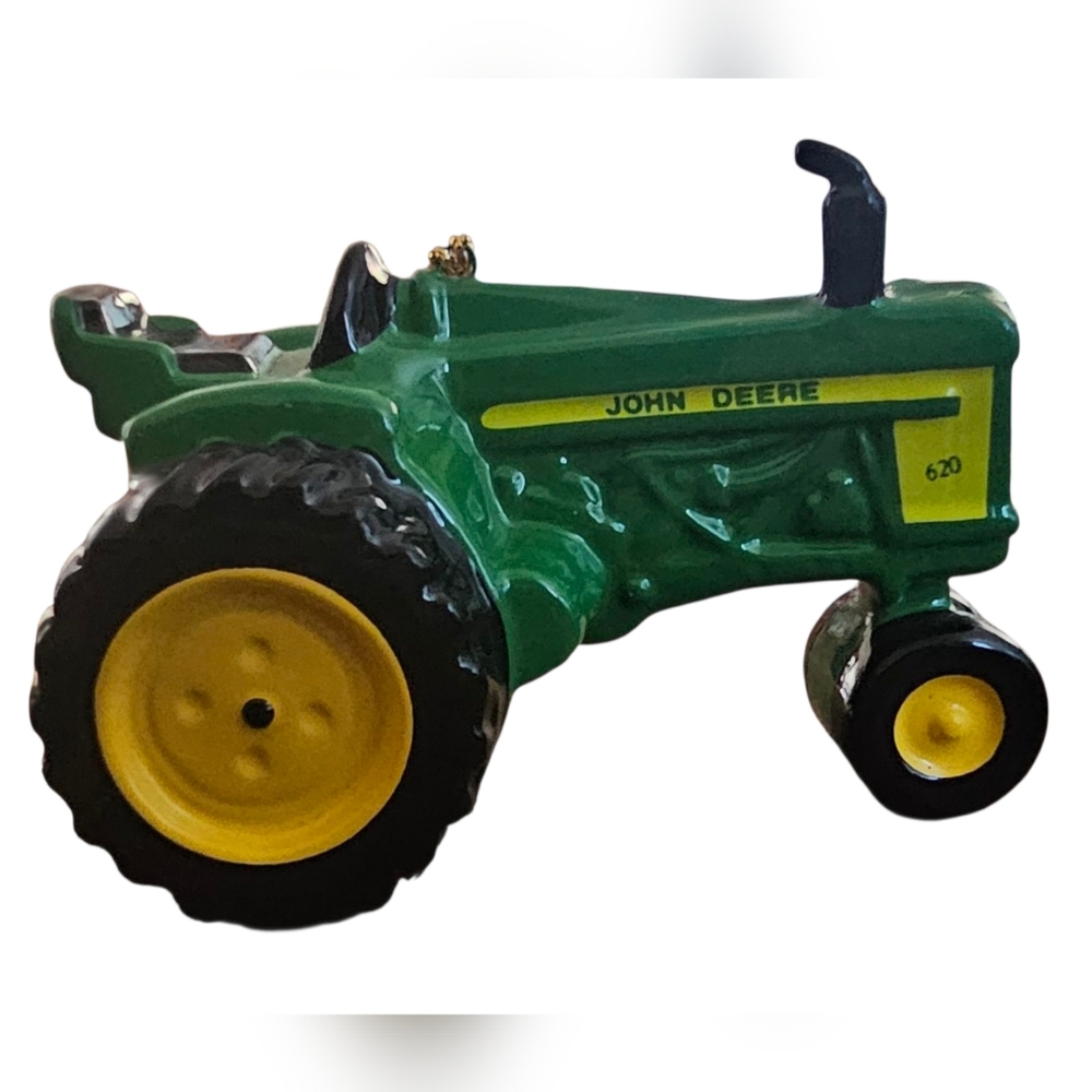 John Deere 620 Green and Yellow Farm Tractor Christmas Ornament 2000